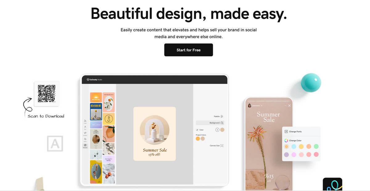GoDaddy Studio for Content Creation